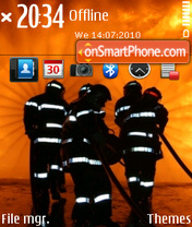Скриншот темы Firefihters
