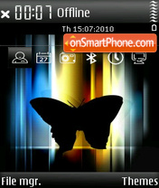 Abstract butterfly fp2 es el tema de pantalla