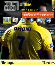 Capture d'écran Dhoni thème