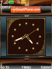 Analog clock annimated theme screenshot