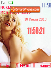Christina Aguilera theme screenshot