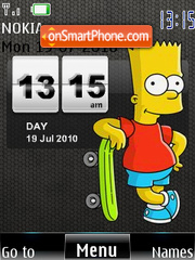 Simpson SWF Clocl theme screenshot