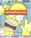 Capture d'écran Simpson thème