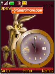 Coyote clock2 es el tema de pantalla