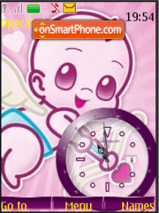 Скриншот темы Cupido clock