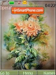 Capture d'écran Chrysanthemum thème