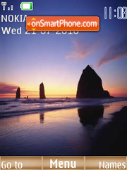 Sunset tema screenshot