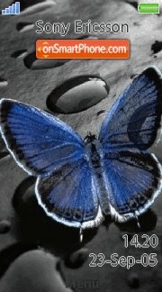 Capture d'écran Blue Butterfly 04 thème