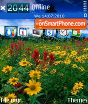 Capture d'écran Field flowers thème