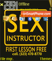 Sex instructor es el tema de pantalla