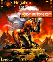 Demonic Lady theme screenshot