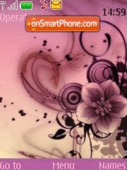 Capture d'écran Pink flower thème