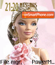 Скриншот темы Barbie 2