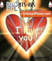 Hearts I Love You theme screenshot