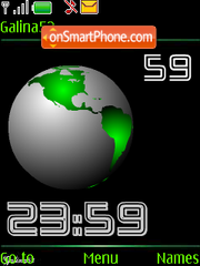 Clock animation tema screenshot