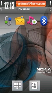 Abstract Nokia 02 es el tema de pantalla