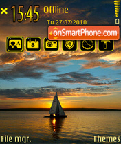 Sunset 10 tema screenshot