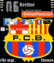 Barcelona tema screenshot