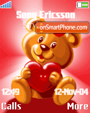 Bear love tema screenshot