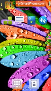 Rainbow Flower tema screenshot