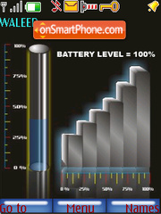 Battery Signal SWF tema screenshot