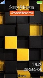 3d Cubes es el tema de pantalla