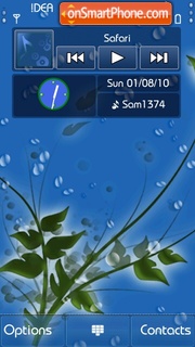 Rain Drops v5 tema screenshot