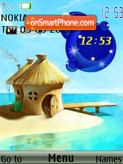 Nature Clock 02 tema screenshot