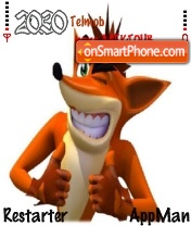 Crash bandicoot theme screenshot