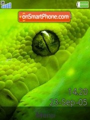 Green Snake 02 tema screenshot