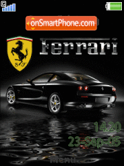 Скриншот темы Ferrari animated 01