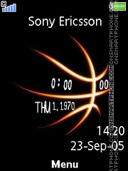 Basket Ball Clock theme screenshot