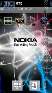 Скриншот темы Nokia Galaxy