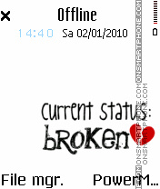 Скриншот темы Broken 04