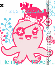 Love Octopus tema screenshot