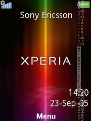 Xperia 01 theme screenshot