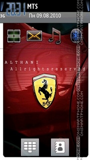 Ferrari Logo 2010 theme screenshot