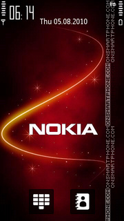 Nokia Red 02 theme screenshot