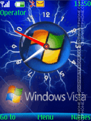 Windows Clock + Cool Ringtone theme screenshot