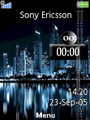 Скриншот темы City Clock