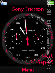 Clock Flash tema screenshot