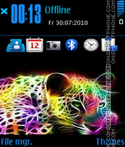 Leopard Black nokia theme screenshot