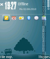 The next station blue theme screenshot