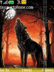 Скриншот темы Wolf Howling