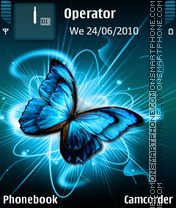 Butterfly Blue Theme-Screenshot