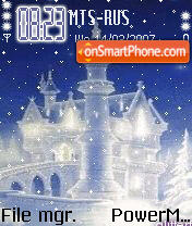 Animated Snow Castle tema screenshot