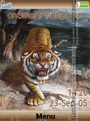 Скриншот темы Animated Tiger 03