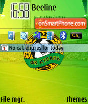 Capture d'écran FC Kuban thème