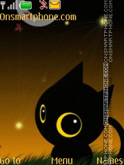 Capture d'écran Black Kitty thème