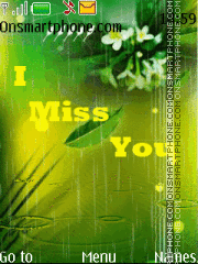 I Miss You Green Theme-Screenshot